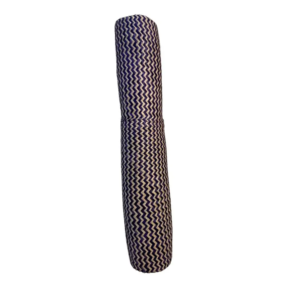Handwoven Palm Leaf Chevron Wine Bottle‎ Case ~ 2-Piece Gift Basket Holder